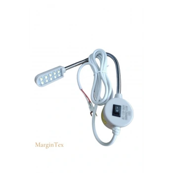 Spiral Dikiş Makinası Lambası Mıknatıslı 10 Ledli