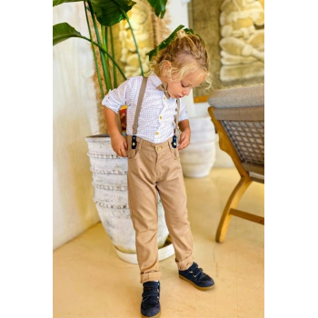 Caramela Erkek Çocuk Takım Elbise Papyonlu Ve Slopetli 4lü Set