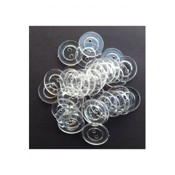 200 Adet Şeffaf Yorgan, Nevresim Düğmesi 28 Boy(17,8MM) 200 Adet