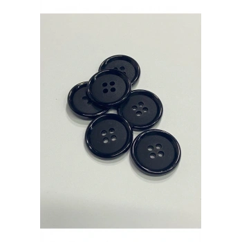 Trençkot Mont Düğmesi Italyan Düğme 20lı Set Siyah 2,5 Cm (M8926)