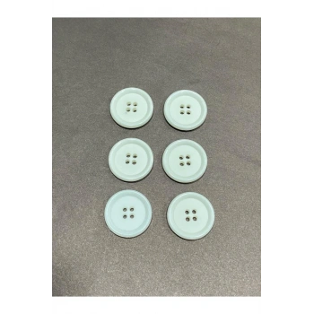 Trençkot Mont Düğmesi Italyan Düğme 20 Lı Set Beyaz 2,5 Cm (M8926)