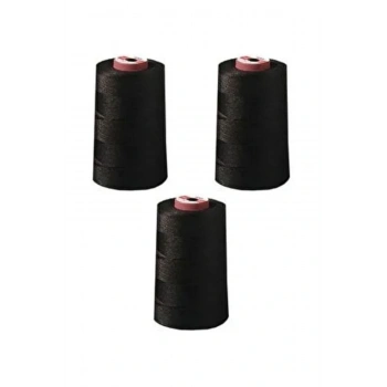Overlok Ipliği Ev Tipi(3 AD. SİYAH)