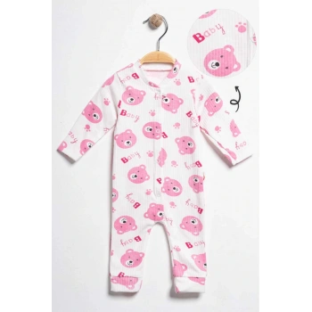 Yenidoğan -Bebek    Desenli Tulum Takımı