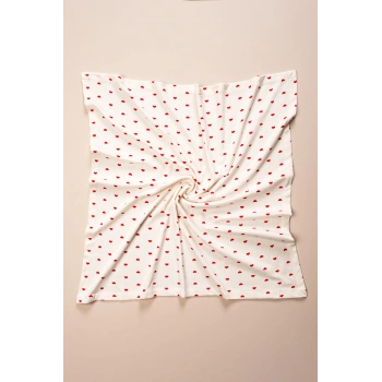 Kalpli Battaniye (90 X 90) Yumuşak Organik Pamuk Battaniye