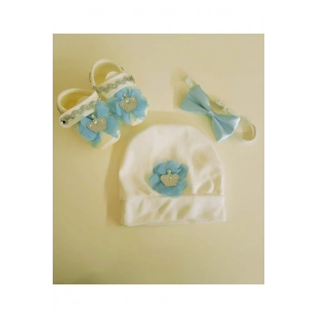 Bebek Papyon Prens Bere Patik Set