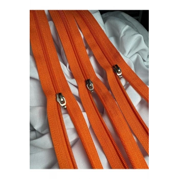 TİP10 FERMUAR TURUNCU 5 ADET 53CM