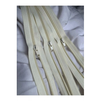 TİP10 FERMUAR KREM 5 ADET 48CM