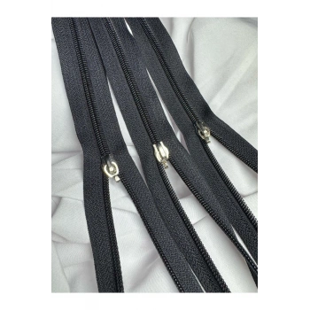 Tip10 Fermuar Siyah 5 Adet 30cm