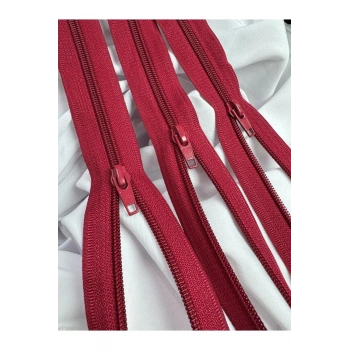 Tip10 Fermuar Kırmızı 5 Adet 45cm