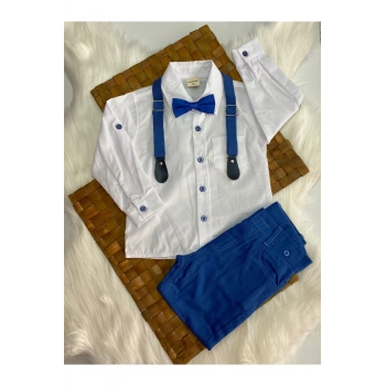 ERKEK ÇOCUK İNDİGO PAPYONLU TAKIM