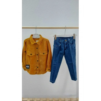 KADİFE GÖMLEK ERKEK ÇOCUK TAKIM