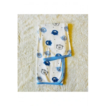 Fitilli tek katlı bebek kundak battaniye