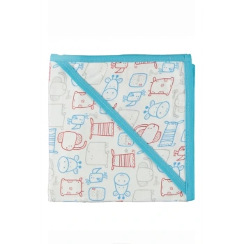 Pamuklu Çift Katlı KAPİTONE Örtü Kundak Battaniye Kız-Erkek Yenidoğan/Bebek Kundak Battaniye