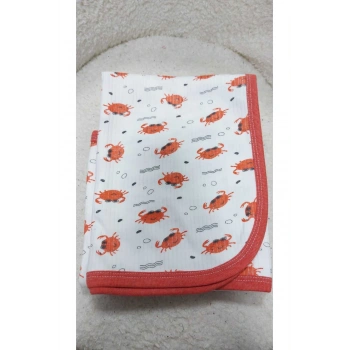 Fitilli Desenli Tek Katlı Bebek Kundak Battaniye