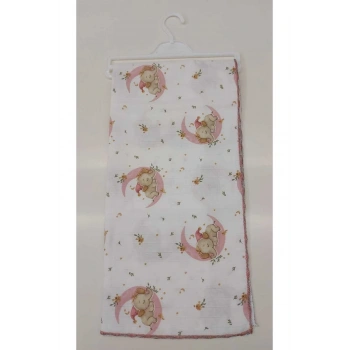 Çok Amaçlı Müslin Örtü , Müslin Yenidoğan Bebek Battaniyesi, %100 Pamuk, Müslin Bez 80*90 cm