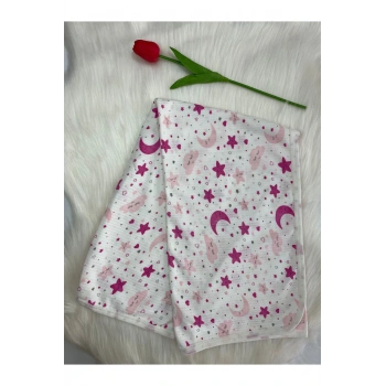 Fitilli Desenli Tek Katlı Bebek Battaniyesi