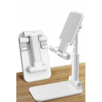 Masaüstü Telefon Standı Folding Desktop Phone Stand Beyaz