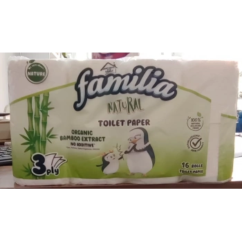 Natural Bambu Özlü 3 Katlı Tuvalet Kağıdı 16lı