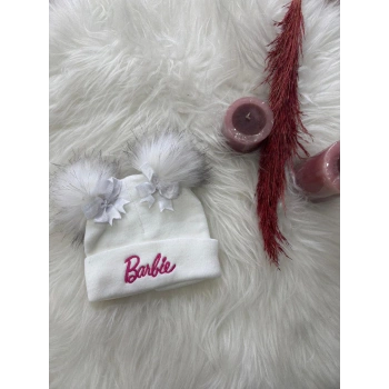 BARBİE FİYONKLU ÇİFT PONPON BERE 2/8 YAŞ