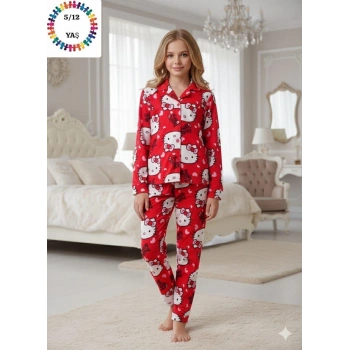 Çocuk Hello Kitty Pijama Takımı