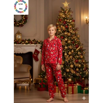 Çocuk Yılbaşı Konsept Pijama Takımı
