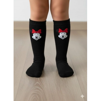 KIZ ÇOCUK MİCKEY DİZALTI ÇORAP 3LÜ 1/5 YAŞ