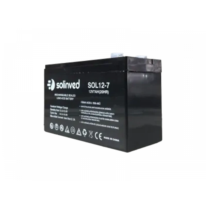 SOLİNVED 12V 7AH Ups Ve Alarm Aküsü