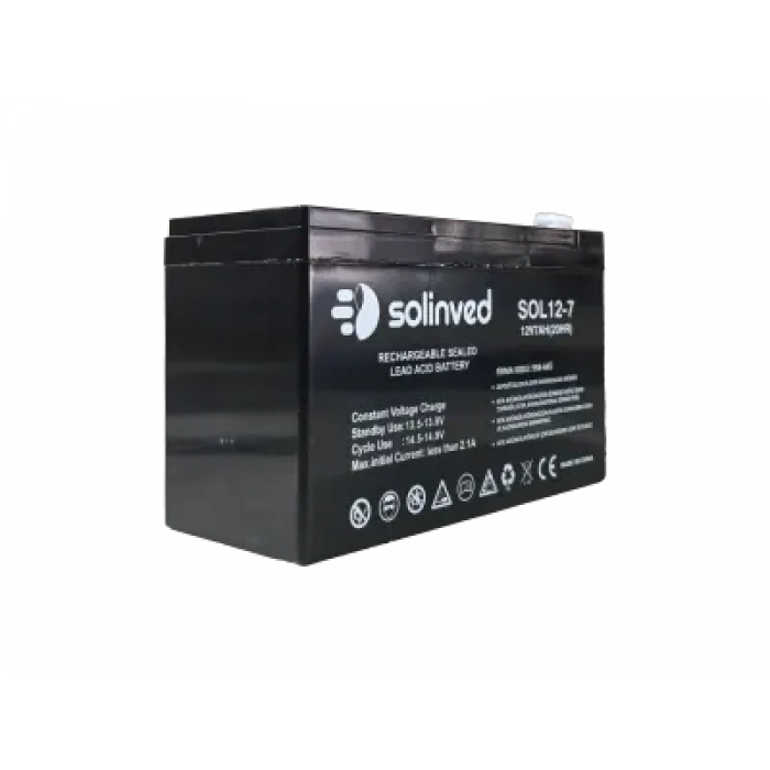 SOLİNVED 12V 7AH Ups Ve Alarm Aküsü