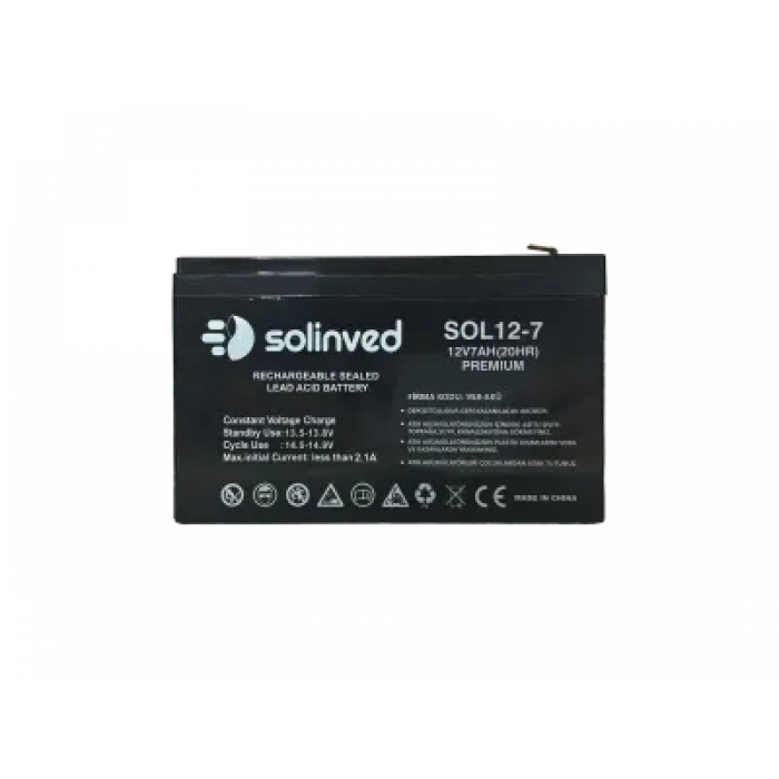 SOLİNVED 12V 7 AH Ups Ve Alarm Aküsü (Premium)