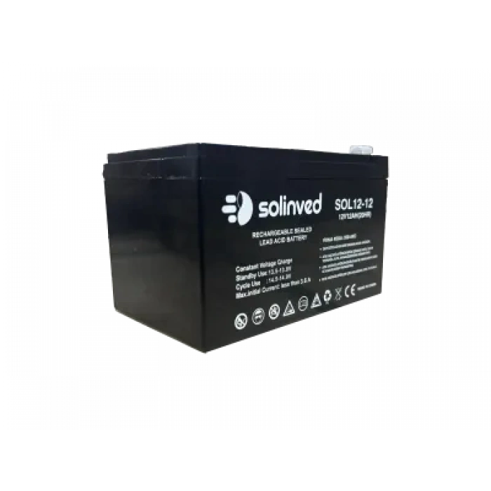 SOLİNVED 12V 12AH Ups Ve Alarm Aküsü