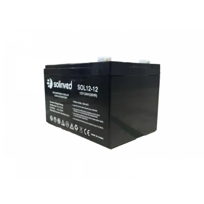 SOLİNVED 12V 12AH Ups Ve Alarm Aküsü