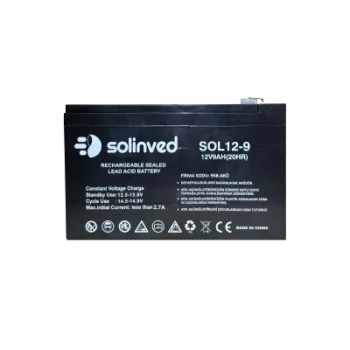 SOLİNVED 12V 9AH Ups Ve Alarm Aküsü