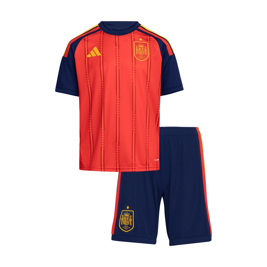 İspanya Dünya Kupası 2026 Çocuk Forma & Şort Seti Home
