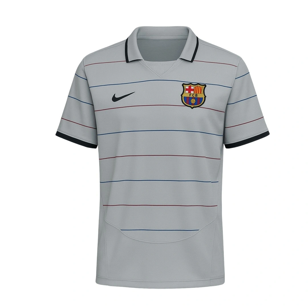 HEMEN KARGO - Barcelona 2003 - 2004 Retro Forma - Away - RONALDINHO - 10 YAZILI