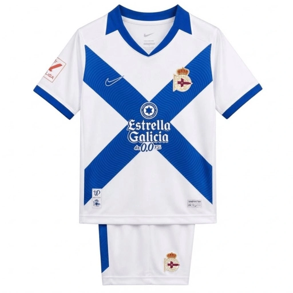 Deportivo 2026-2027 Çocuk Forma & Şort Seti Third