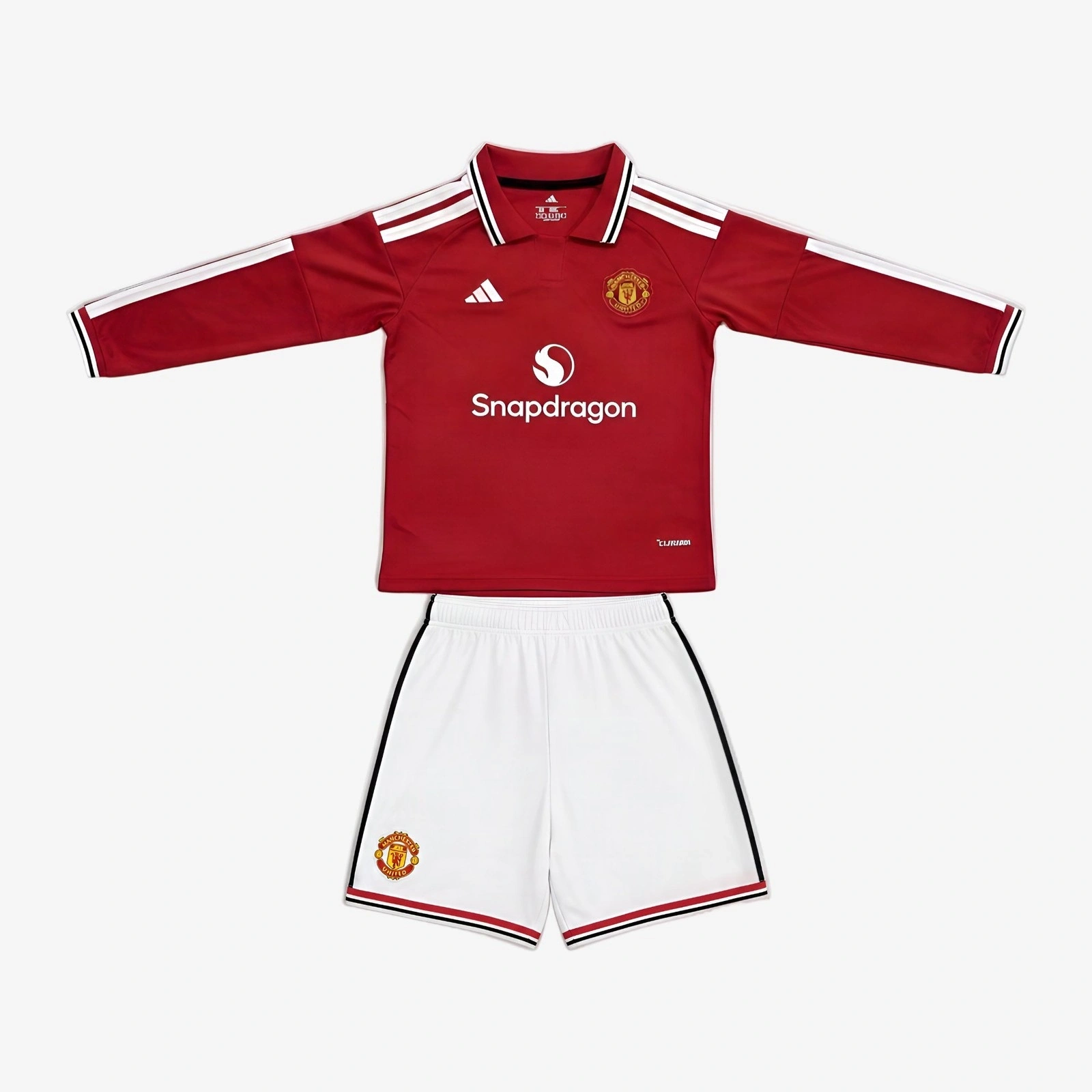 Manchester United 2026-2027 Çocuk Uzun Kol Forma & Şort Seti Home