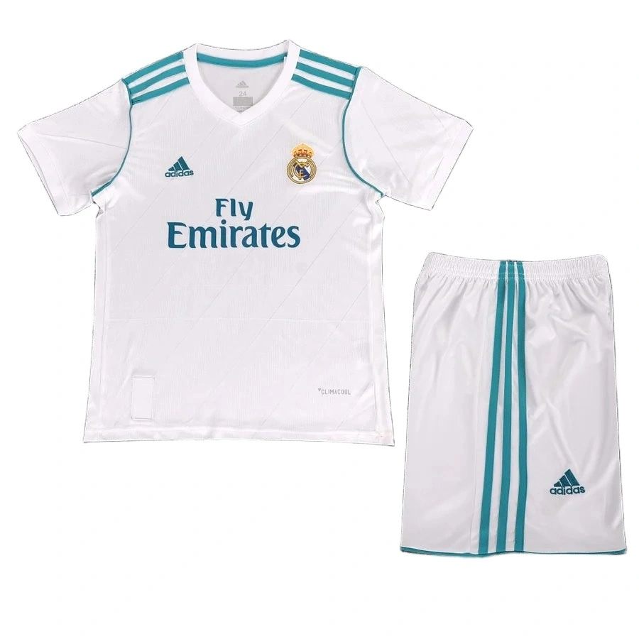 Real Madrid 2017-2018 Retro Çocuk Forma & Şort Seti Home