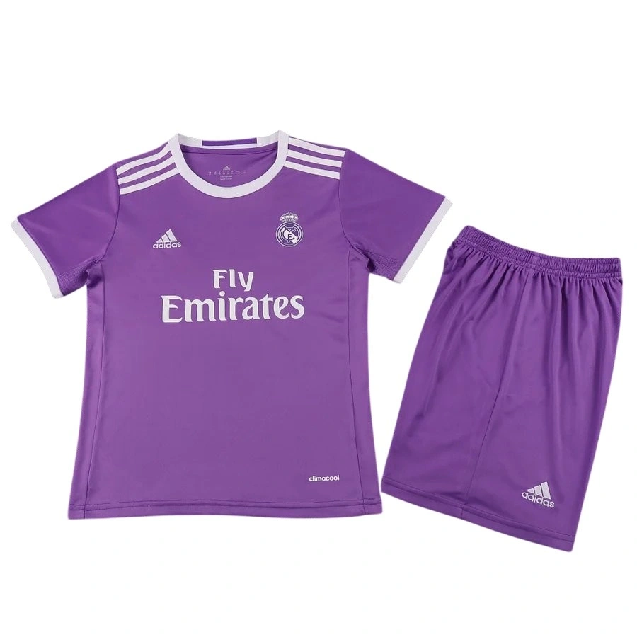 Real Madrid 2016-2017 Retro Çocuk Forma & Şort Seti Away