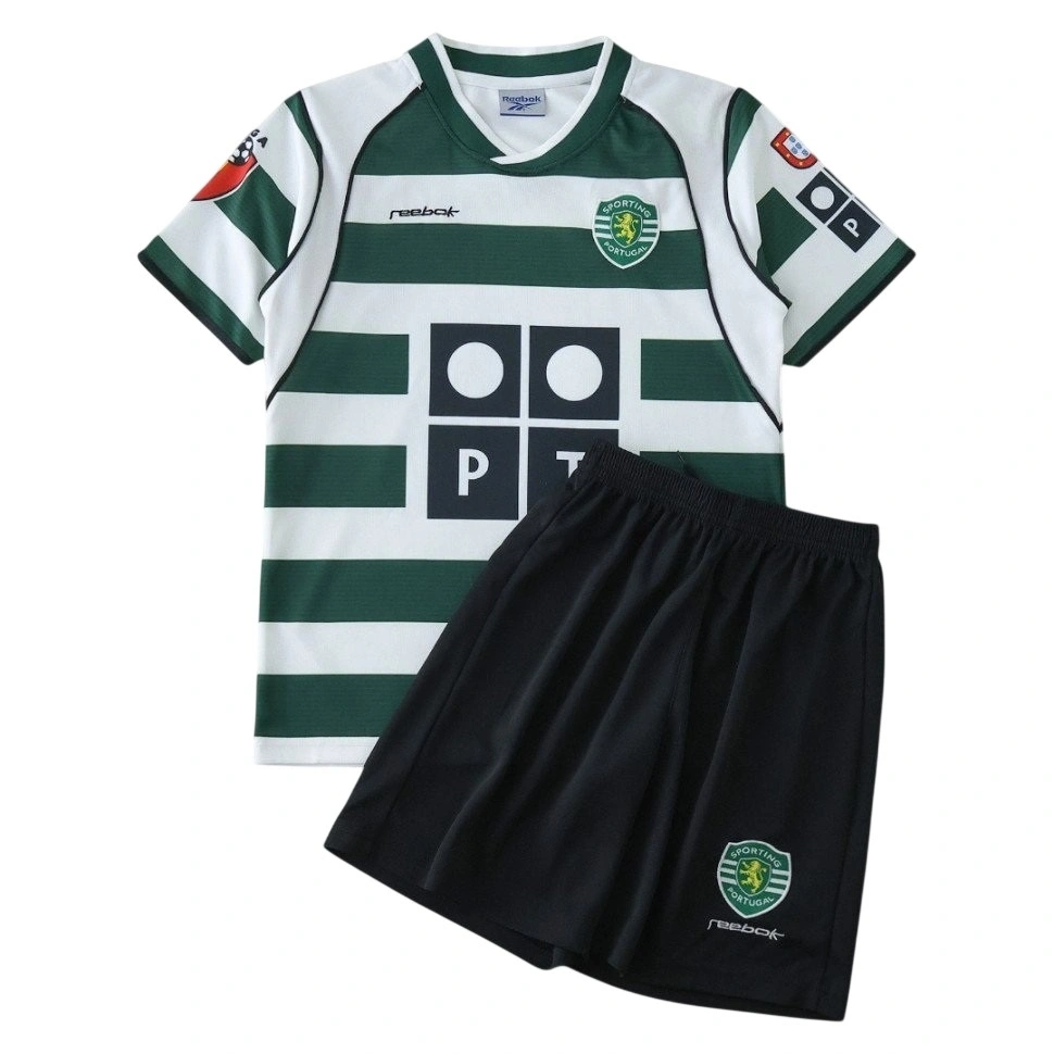 Sporting Cp 2001 Retro Çocuk Forma & Şort Seti Home