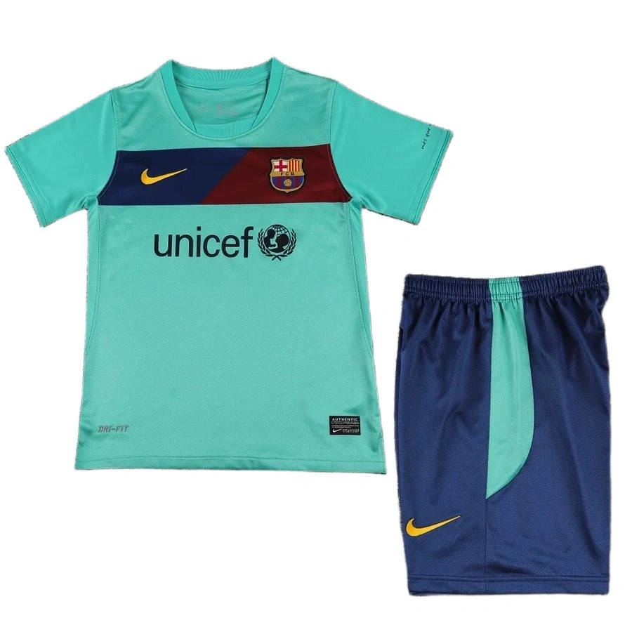 Barcelona 2010-2011 Retro Çocuk Forma & Şort Seti Away