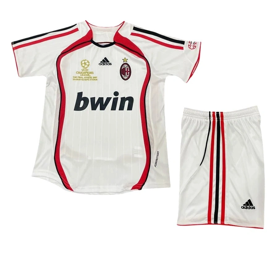 Milan 2006-2007 Retro Çocuk Forma & Şort Seti Away
