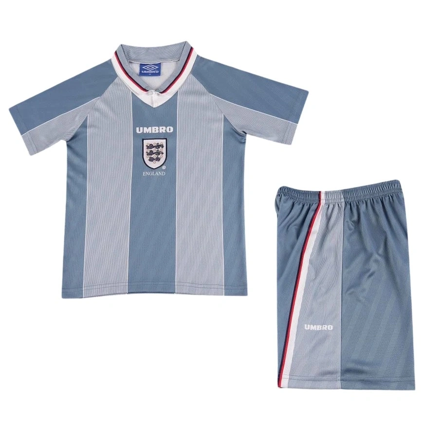 İngiltere 1996 Retro Çocuk Forma & Şort Seti Away
