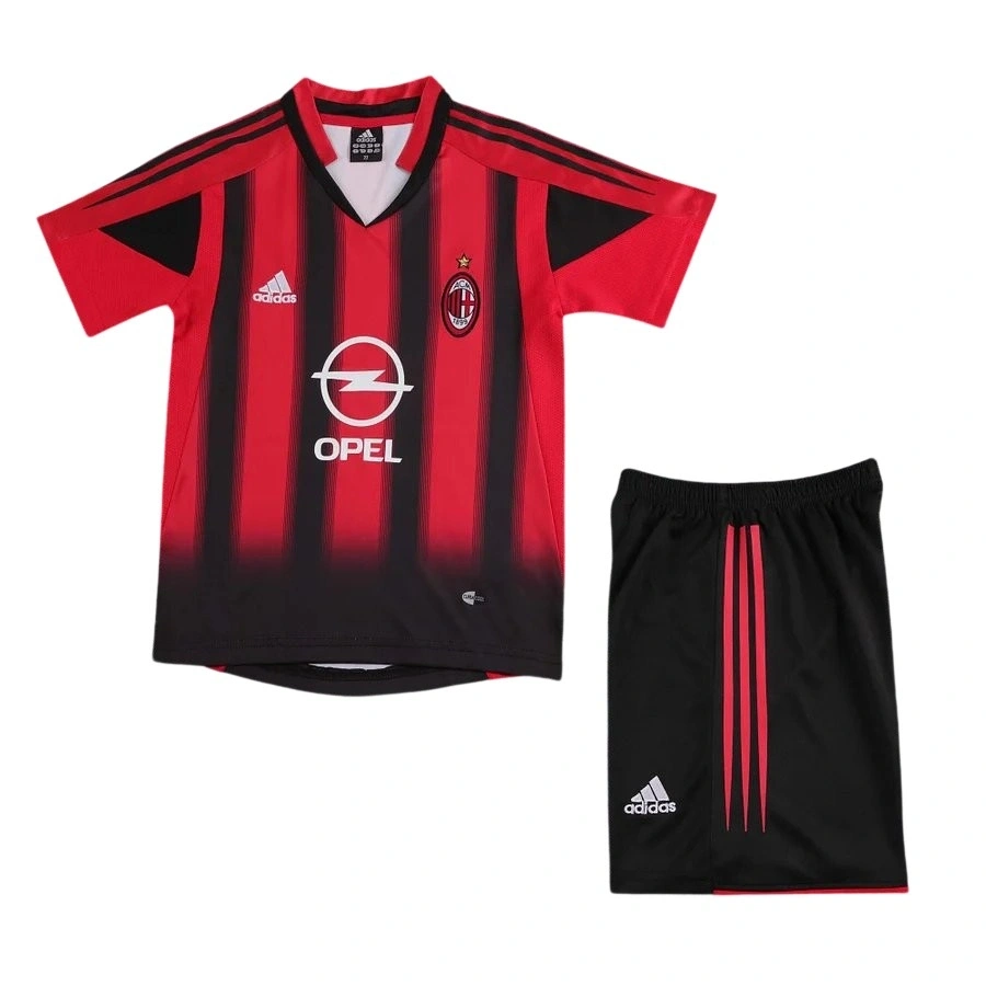 Milan 2004-2005 Retro Çocuk Forma & Şort Seti Home