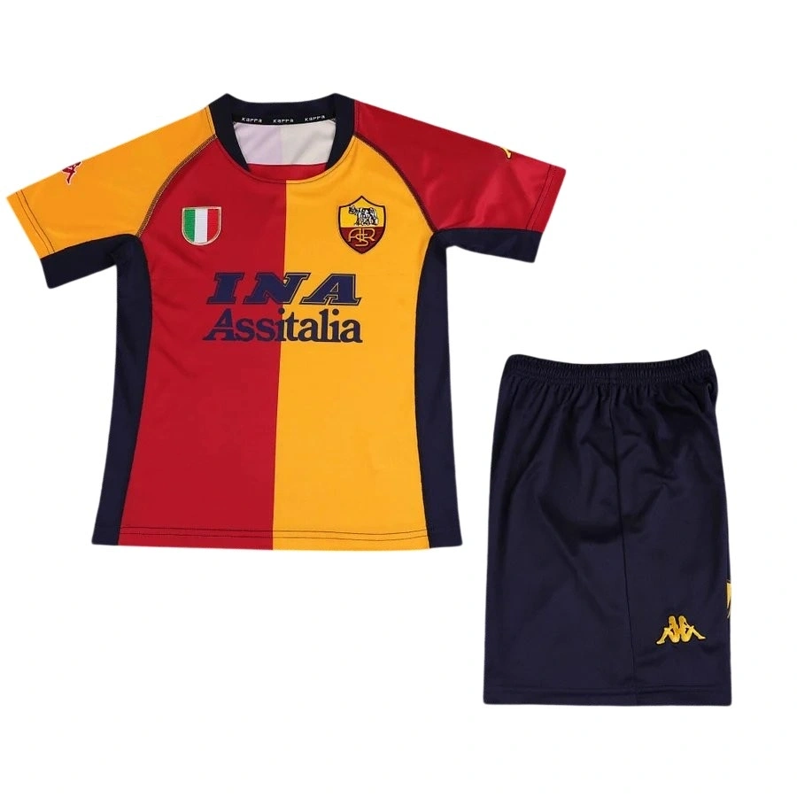 Roma 2000-2001 Retro Çocuk Forma & Şort Seti Home