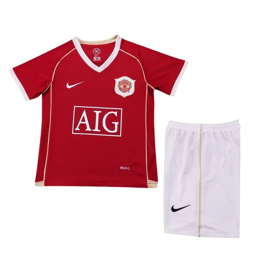 Manchester United 2006-2007 Retro Çocuk Forma & Şort Seti Home