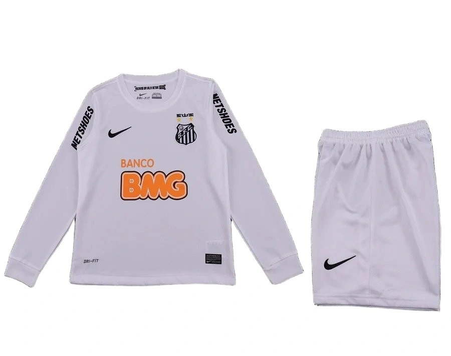 Santos 2012-2013 Retro Çocuk Uzun Kol Forma & Şort Seti Home