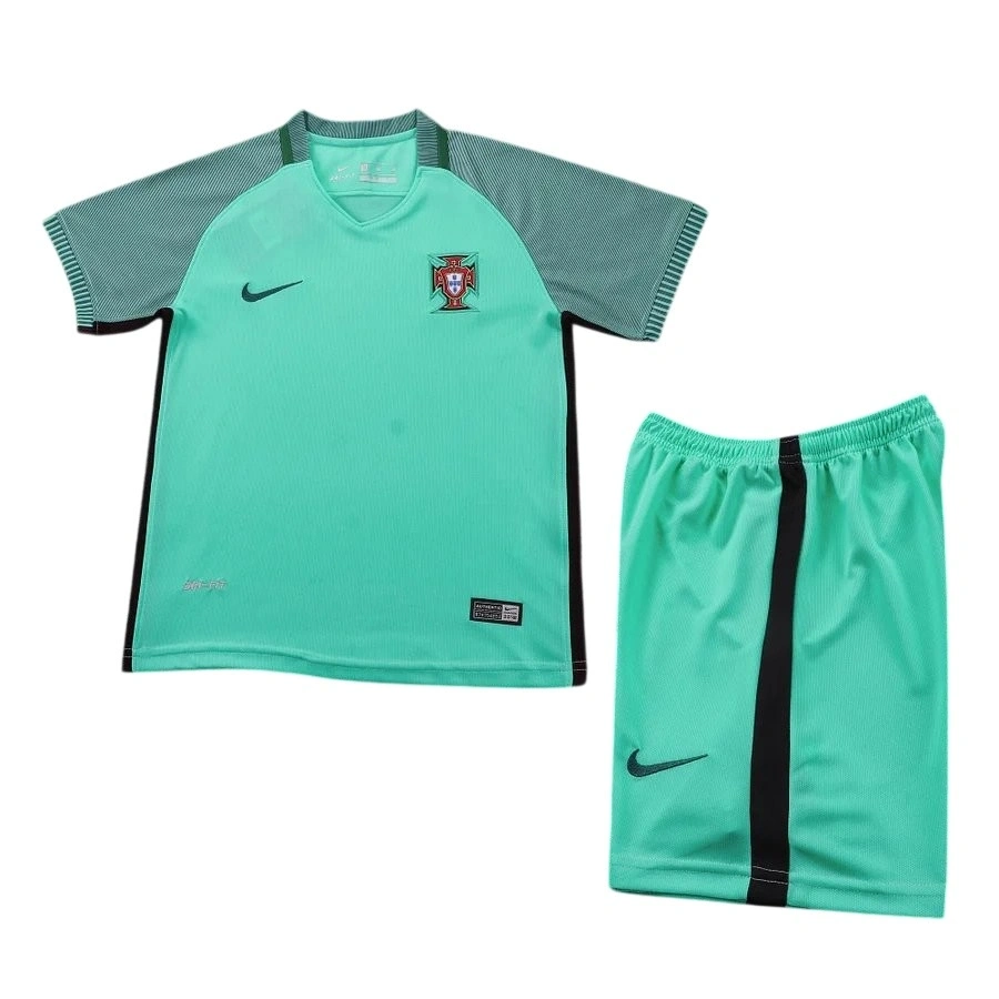Portekiz 2016 Retro Çocuk Forma & Şort Seti Away