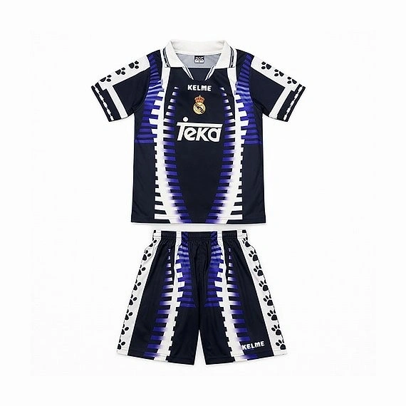 Real Madrid 1997 Retro Çocuk Forma & Şort Seti Away