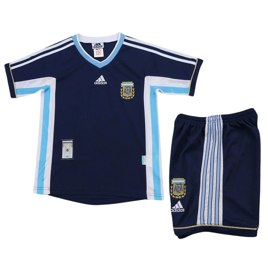 Arjantin 1998 Retro Çocuk Forma & Şort Seti Away