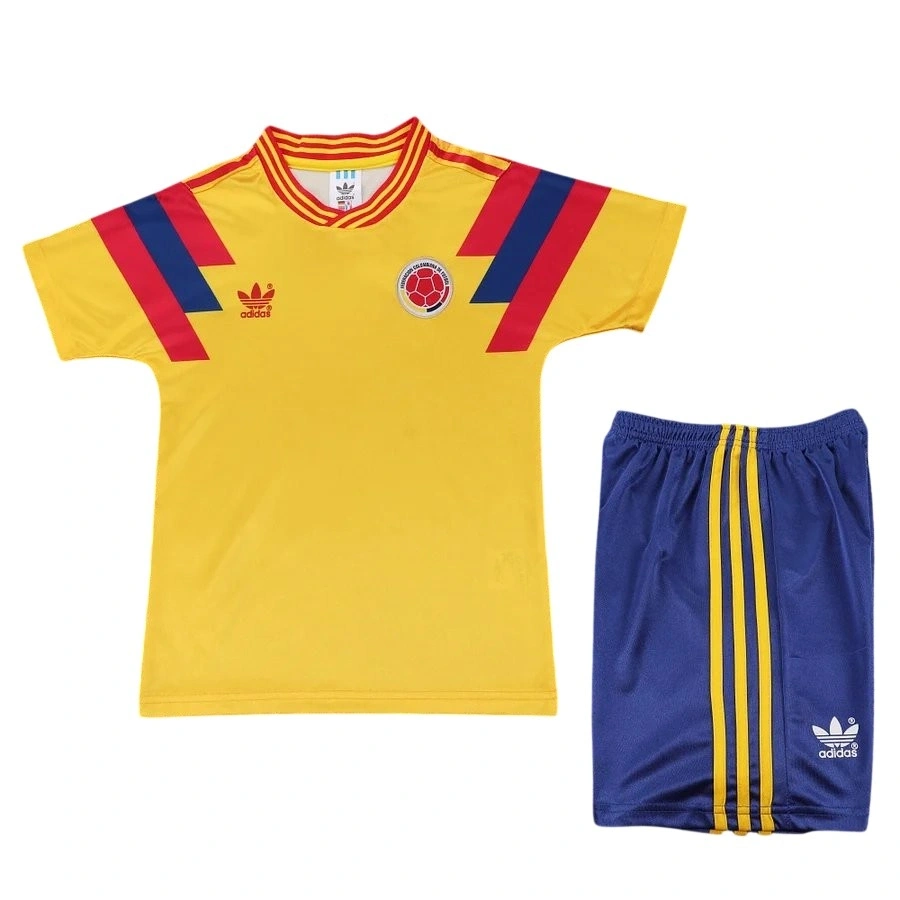 Kolombiya 1990 Retro Çocuk Forma & Şort Seti Home